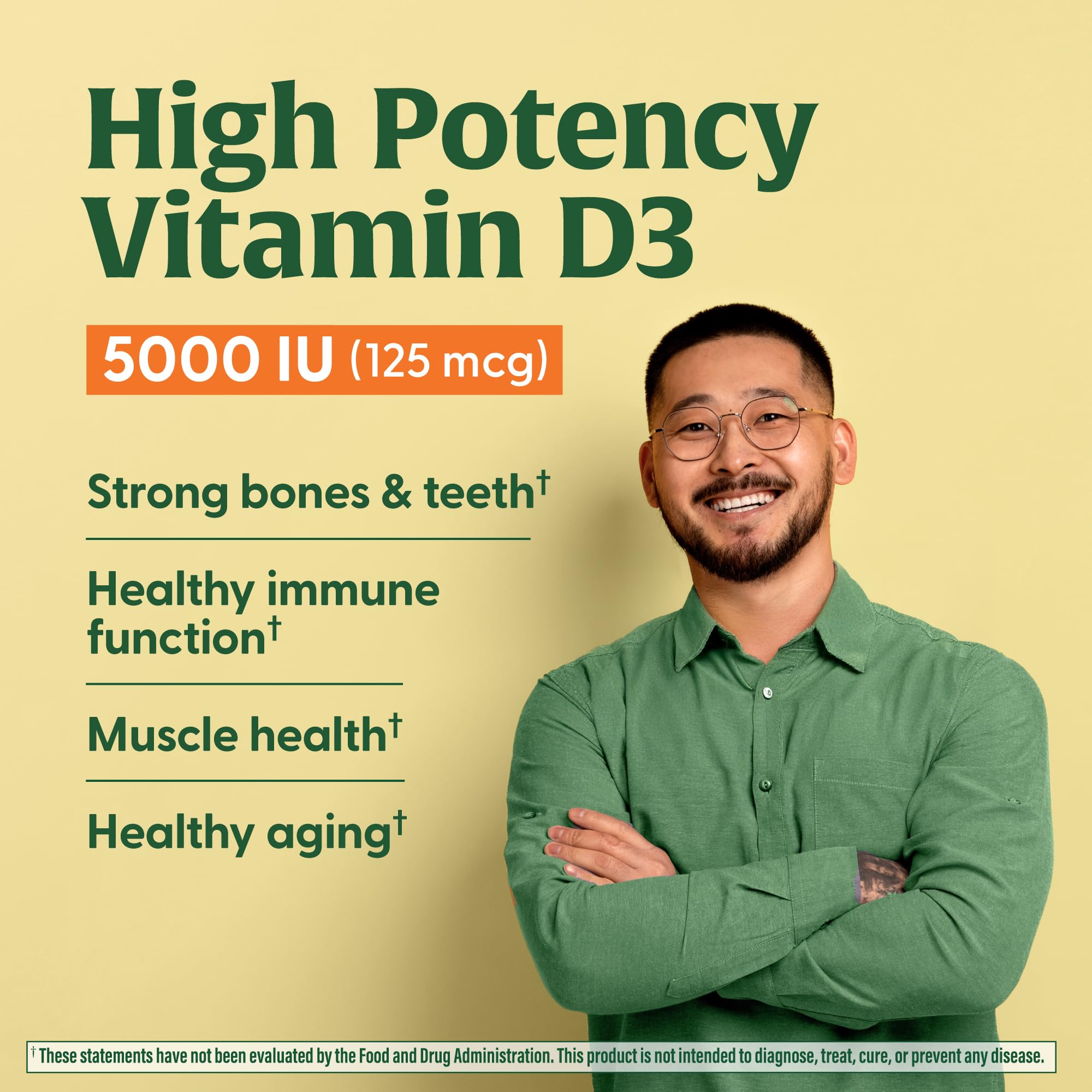 MegaFood Vitamin D3 K2 Gummies - 5000 IU D3, 100 mcg K2 | Peach Flavor, Vegetarian, 60 Gummies