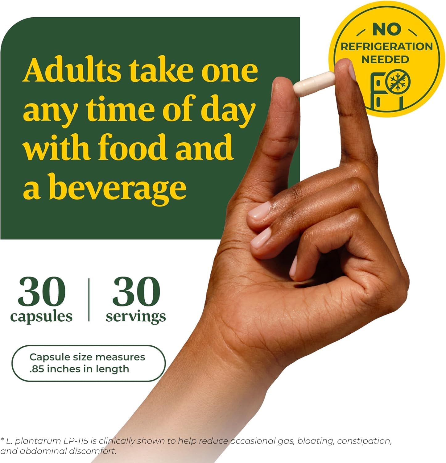 MegaFood Digestive Probiotic – 12 Strains, 30B CFU, 30 Vegetarian Capsules