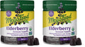 MegaFood Elderberry Immune Support Gummies - Vegan, Zinc, Organic (2-Pack)