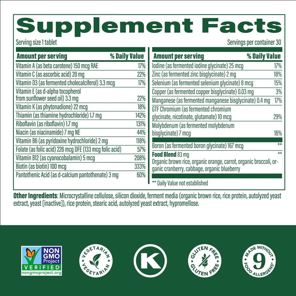 MegaFood Kids One Daily Multivitamin – 30 Servings | Vegetarian, Gluten Free, Non-GMO