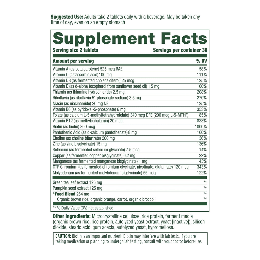 MegaFood Men's 55+ Advanced Multivitamin – Doctor-Formulated | Brain Health & Immune Support | 60 Tabs (30 Servings)