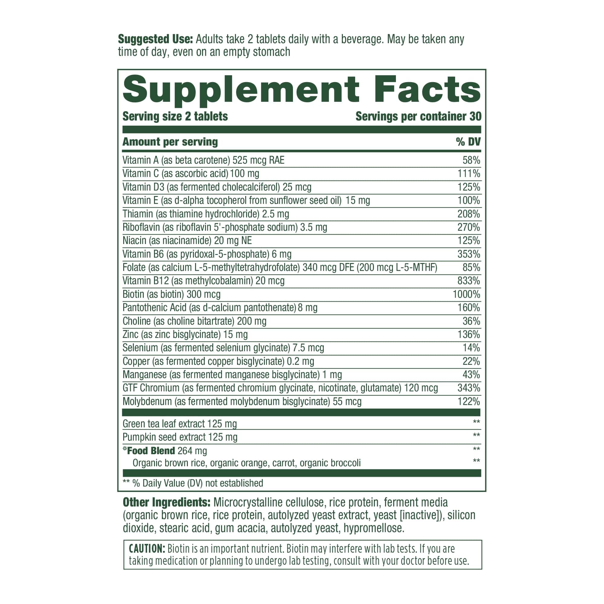 MegaFood Men's 55+ Advanced Multivitamin – Doctor-Formulated | Brain Health & Immune Support | 60 Tabs (30 Servings)