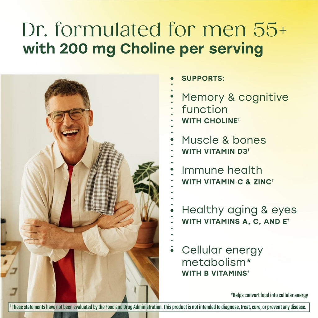 MegaFood Multi for Men 55+ – 120 Tablets | Daily Multivitamin for Men 55+
