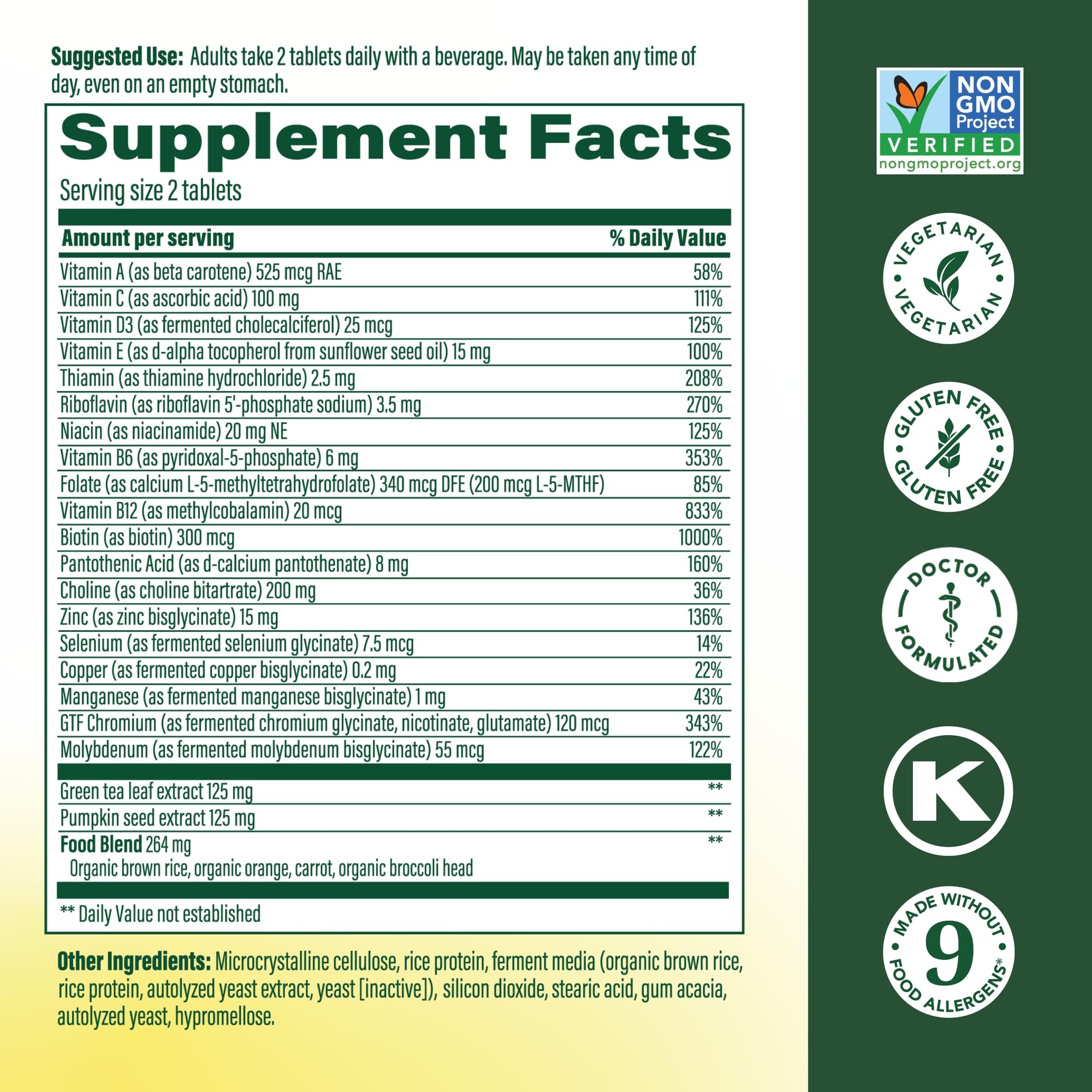 MegaFood Multi for Men 55+ – 120 Tablets | Daily Multivitamin for Men 55+