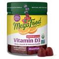 MegaFood Vitamin D3 Gummies 2000 IU (50 mcg) – Mixed Fruit, Vegetarian, Gluten-Free, USDA Organic | 70 Gummies