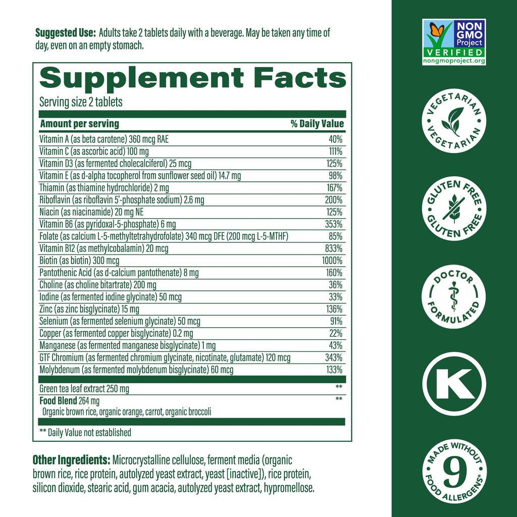 MegaFood Women's 55+ Advanced Multivitamin – Doctor-Formulated, Vegetarian