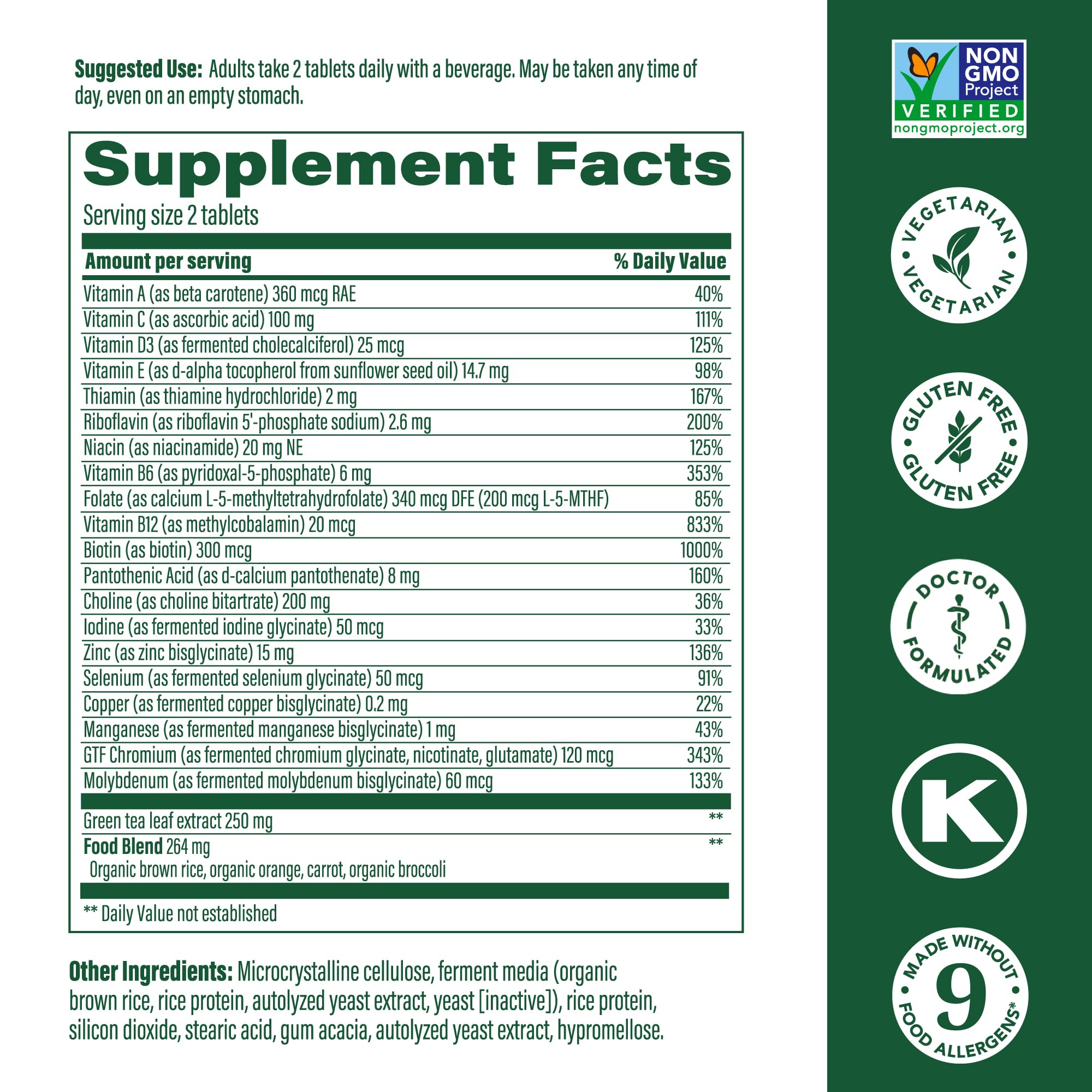 MegaFood Women's 55+ Advanced Multivitamin – Doctor-Formulated, Vegetarian