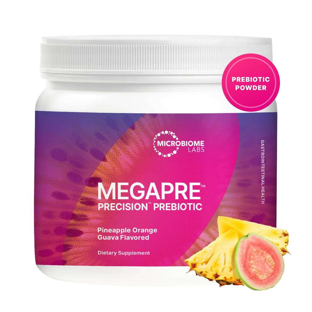 Microbiome Labs MegaPre Prebiotic Fiber Powder – Pineapple Orange Guava (5.5 Oz)