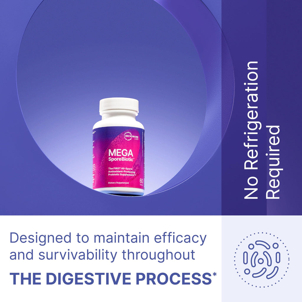 MegaSporeBiotic Probiotics - Spore-Based Digestive Health (180 Capsules)