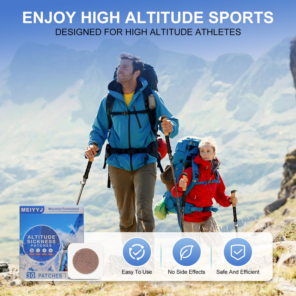 MEIYYJ Altitude Sickness Prevention Patches – 30 Patch Pack for Altitude Acclimation