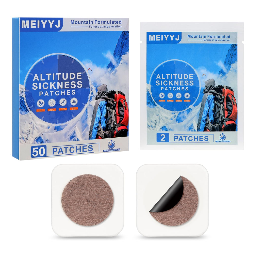 MEIYYJ Altitude Sickness Prevention Patches – 50-Pack for High-Altitude Comfort