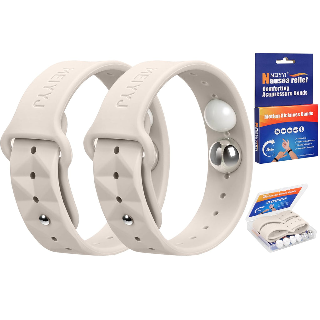 MEIYYJ Morning Sickness Relief Wristbands – Adjustable Nausea Bands for Travel