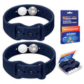 MEIYYJ Motion Sickness Bands – Sea Wristbands for Travel (Dark Blue, 1 Pair)