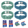 MEIYYJ Motion Sickness Bands – Sea Wristbands for Travel (Blue & Green)