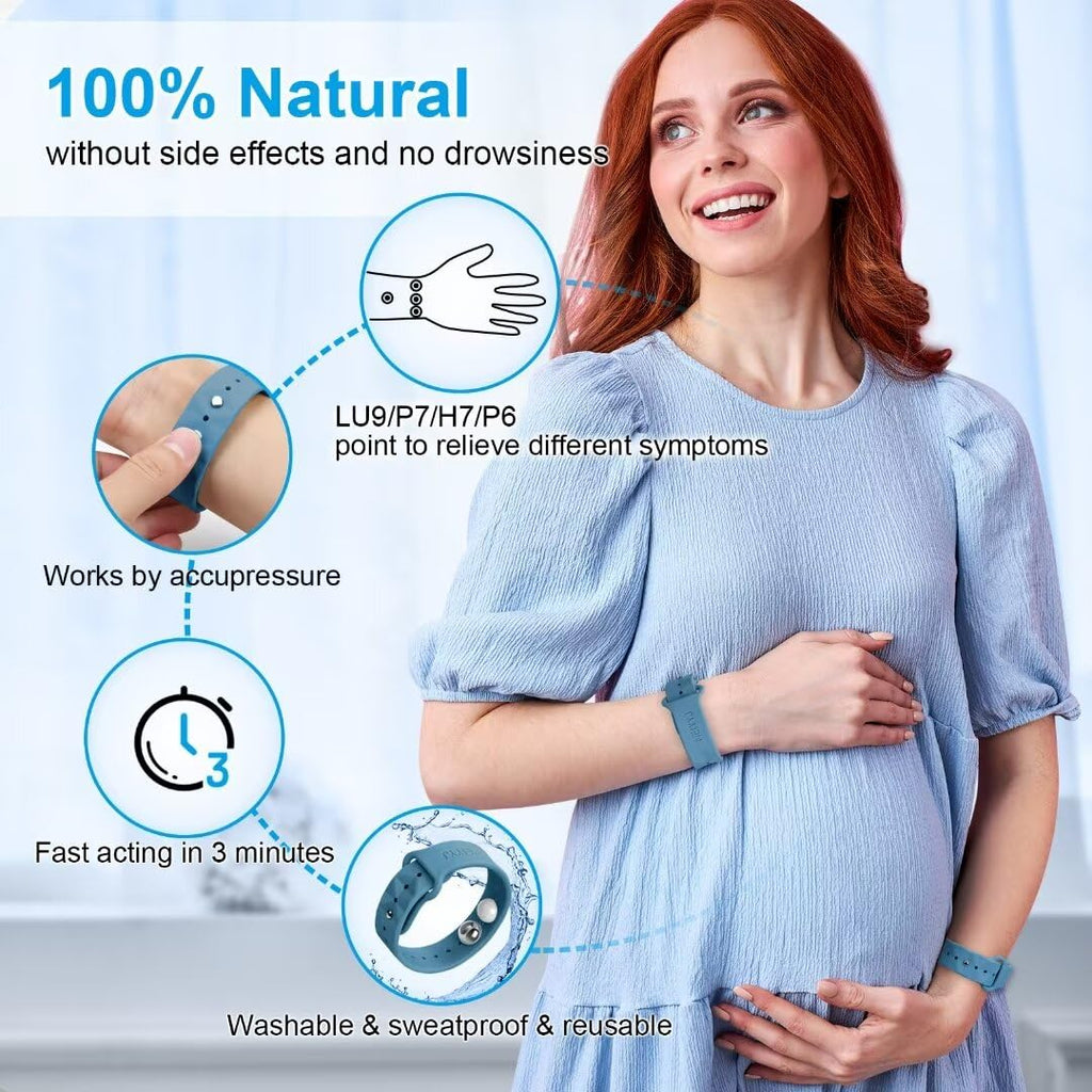 MEIYYJ Morning Sickness Relief Wristbands – Motion Sickness Bands for Travel