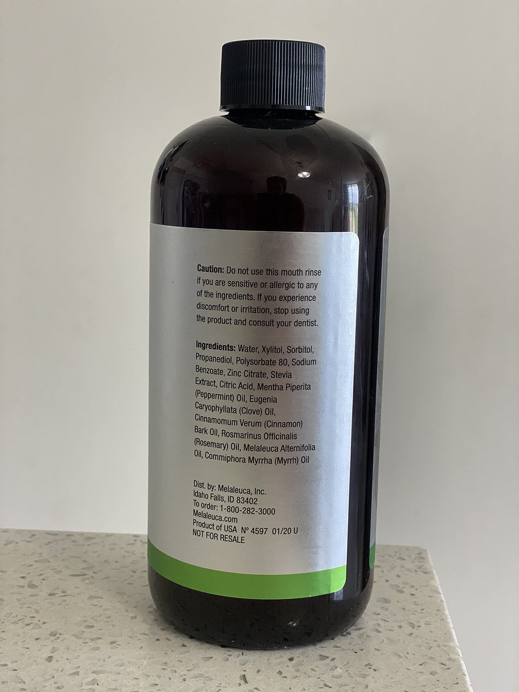 Melaleuca Breath-Away Mouth Rinse - Peppermint & T36-C5 Oil 16oz
