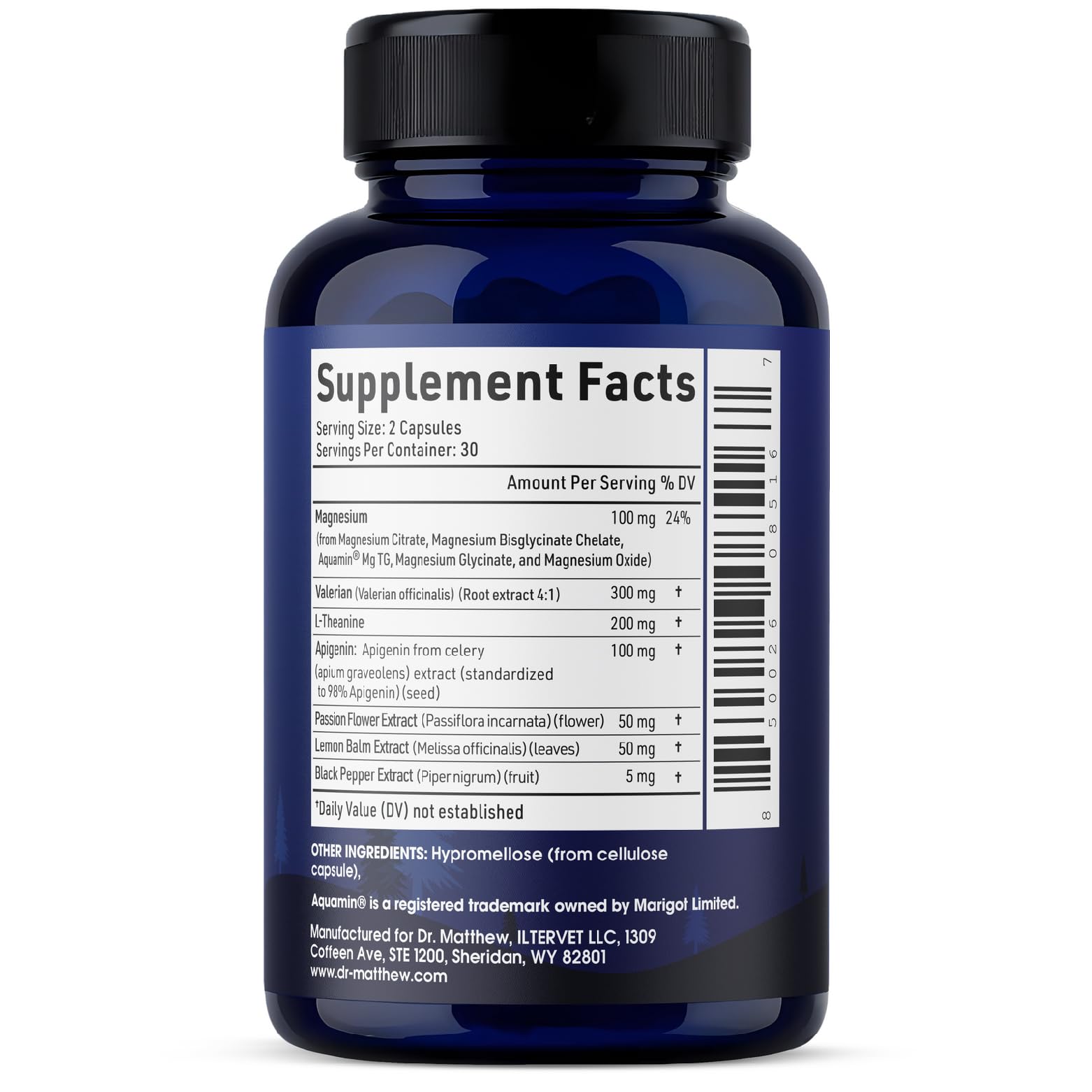 Apigenin Sleep Supplement - Melatonin-Free, Plant-Based Nighttime Support