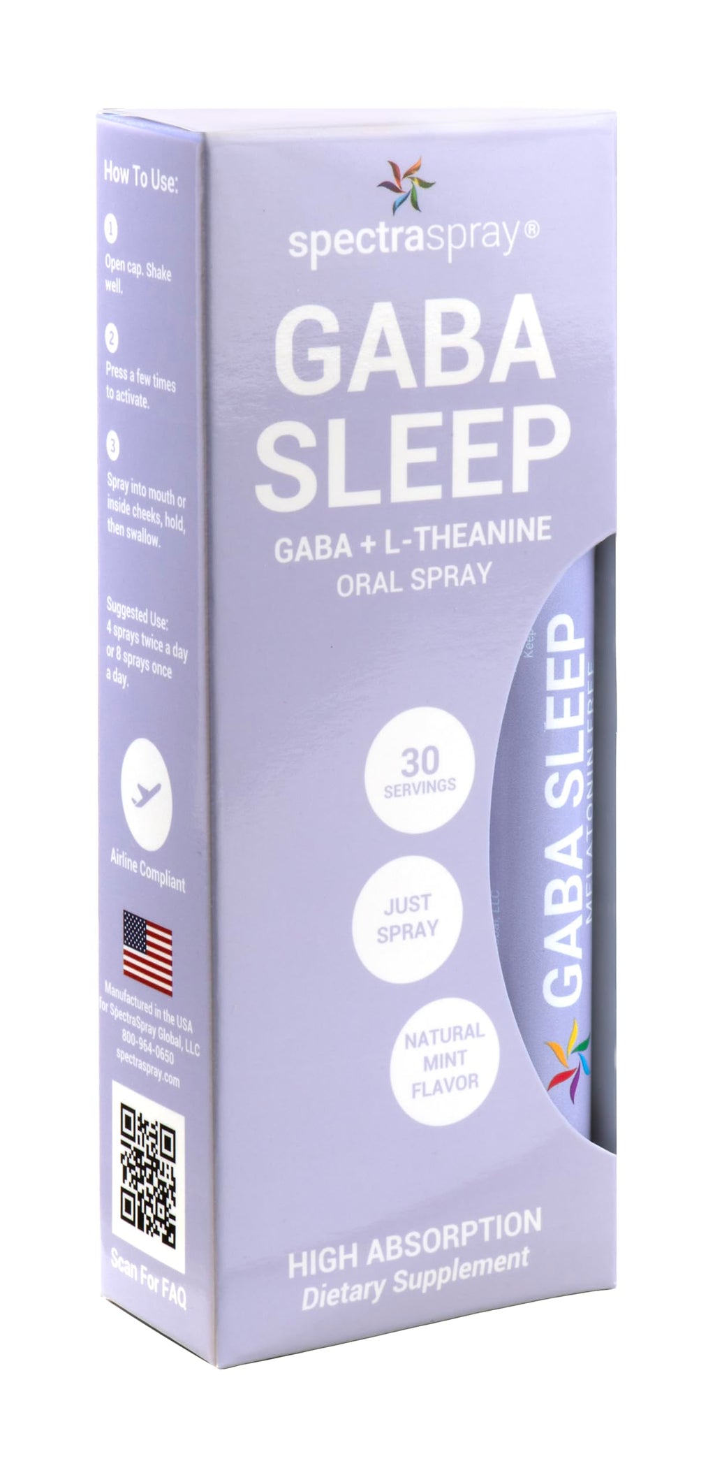 Melatonin Free GABA Sleep Spray 2 Pack – Vegan, Natural & Effective