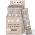 Mellö Magnesium Superblend Powder with L-Theanine & GABA – 10-Pack