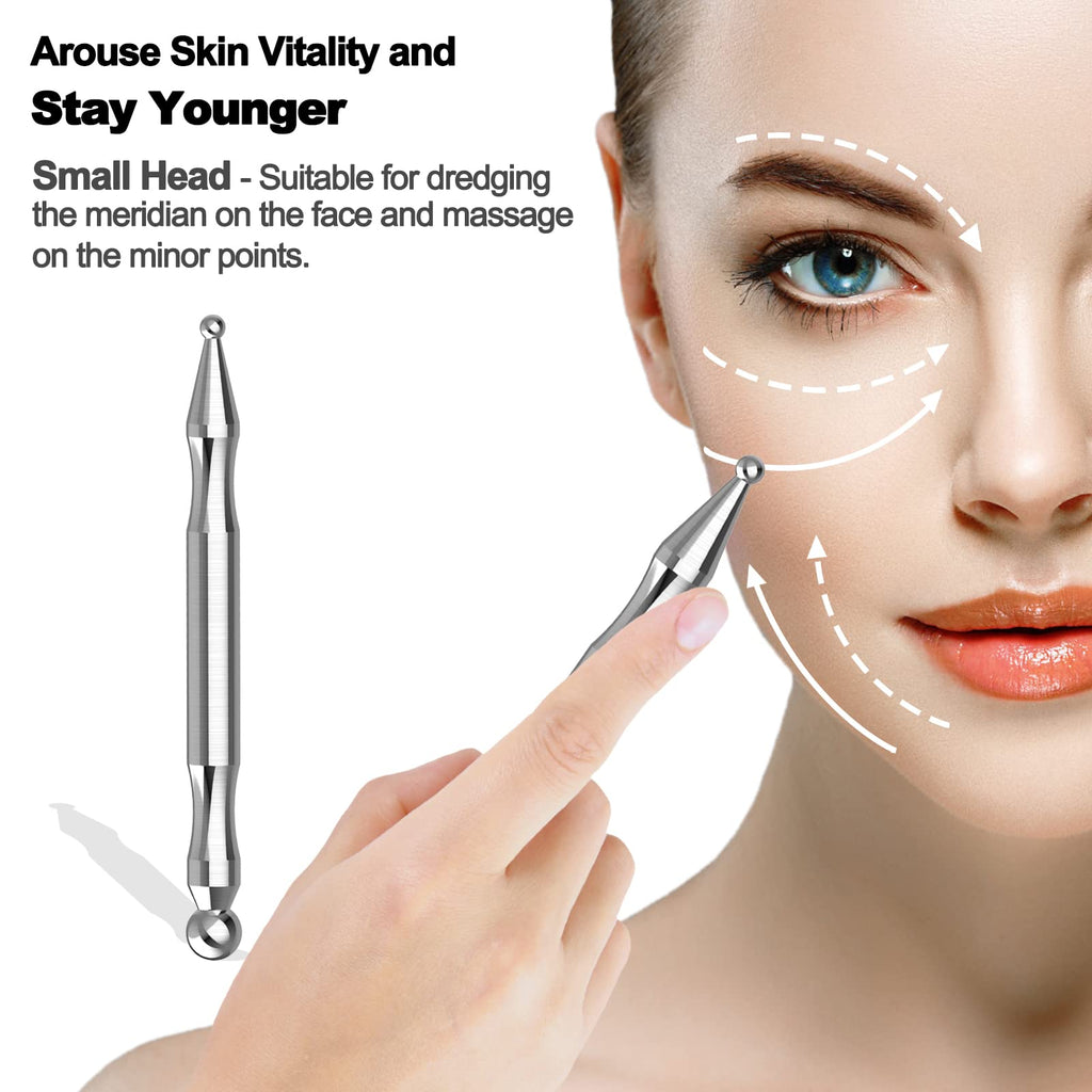 Melonsun Manual Acupuncture Pen – Stainless Steel Acupressure Tool for Full-Body Pain Relief & TMJ Relief