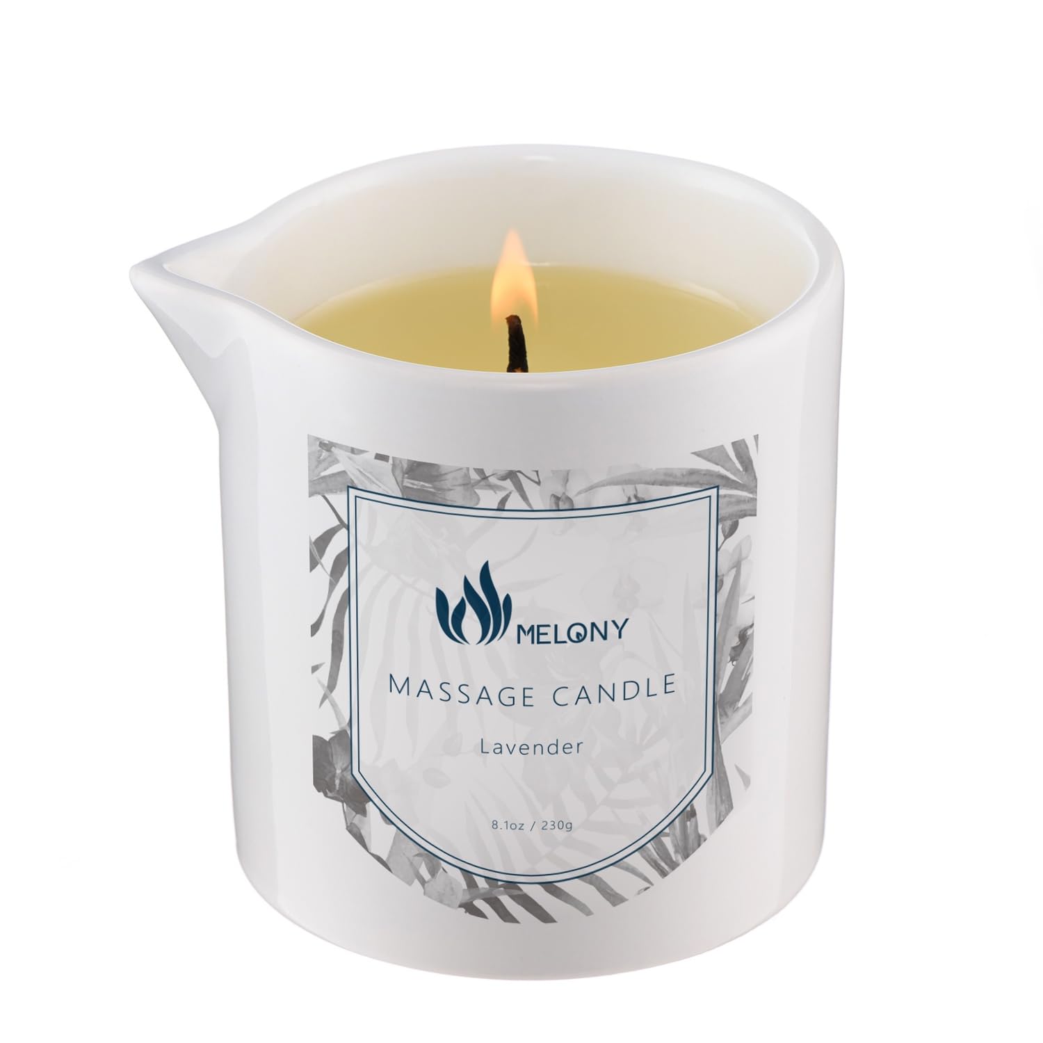 MELONY Lavender Massage Candle – 8.1oz Massage Oil & Lotion