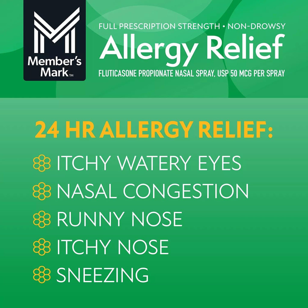 Members Mark Fluticasone Propionate Nasal Spray (6 pk, 0.54 fl oz)