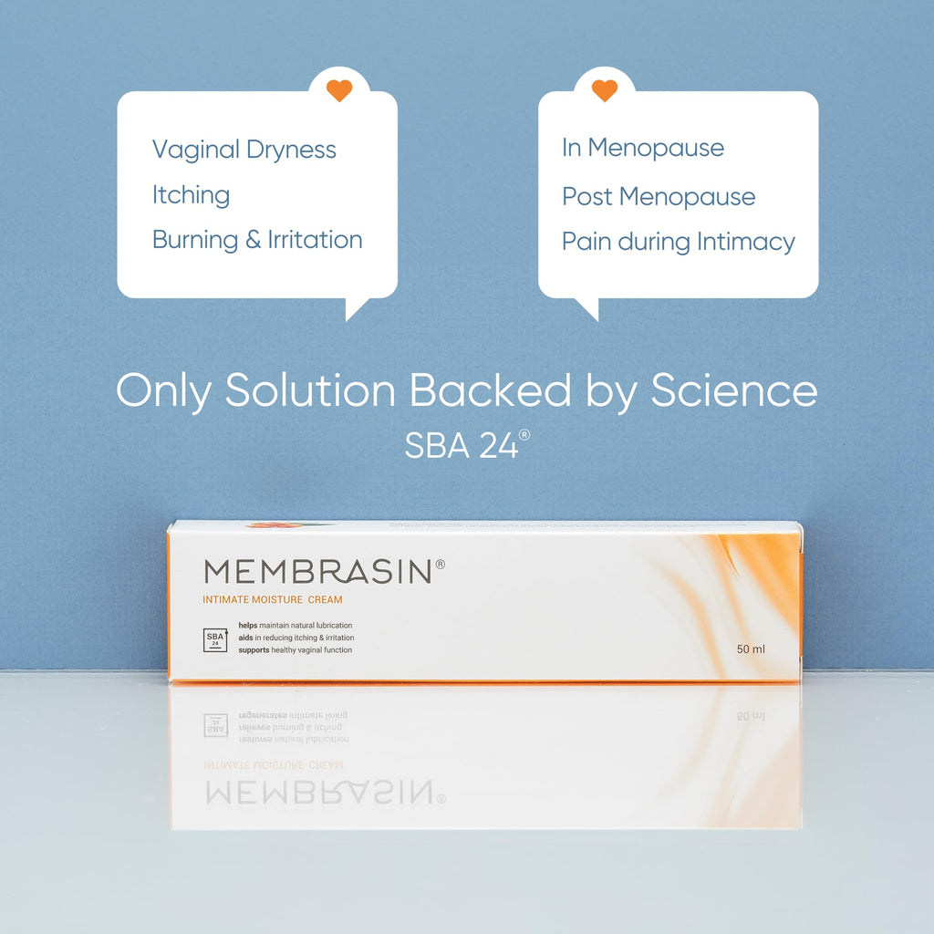 Membrasin Vaginal Moisture Cream with Hyaluronic Acid — Hormone-Free, Plant-Based (50 ml)