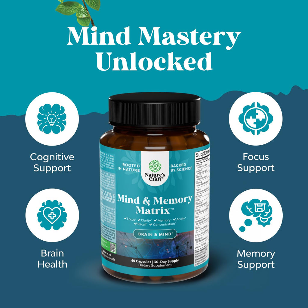 Nootropic Brain Supplement for Memory & Focus – Mental Clarity