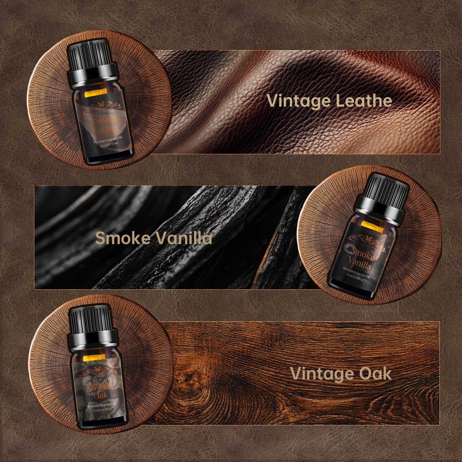 Men Essential Oils Set – 6 Premium Fragrance Oils for Diffusers, Candles & Aromatherapy | Gift Set for Men