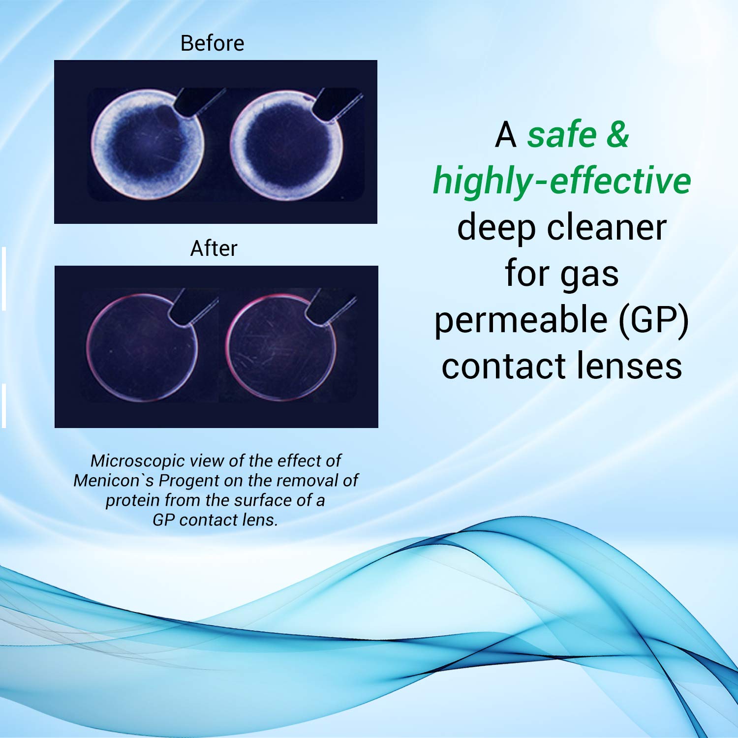Menicon Progent Biweekly Contact Lens Cleaner – 7 Treatments Pack for RGP Lenses