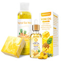 MENOMINO Pineapple Yoni Wash Set – pH-Balanced Feminine Wash, Yoni Bar & Yoni Oil