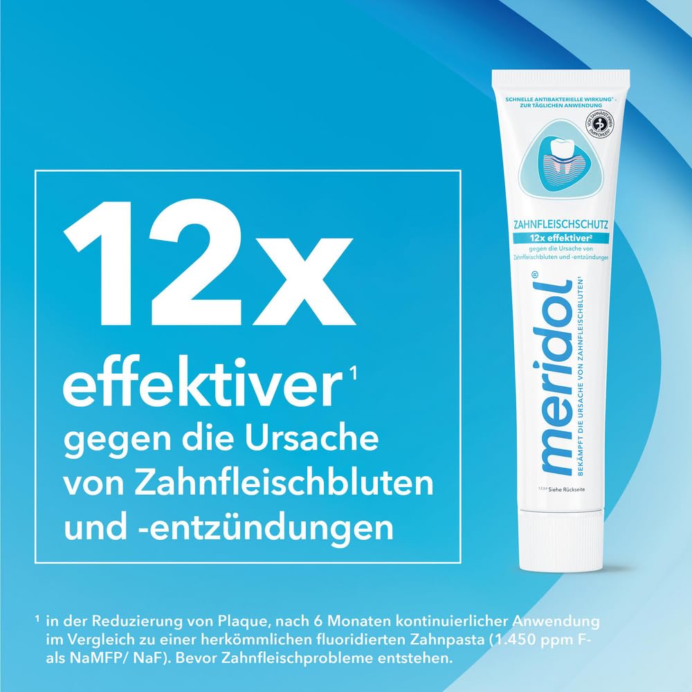 Meridol Toothpaste Double Pack (2x75ml) – 150 ml | Gum Care & Decay Protection