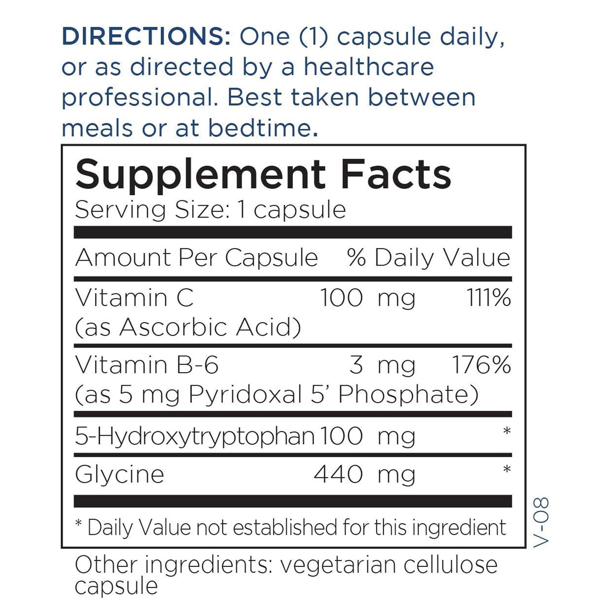 Metabolic Maintenance 5-HTP 100mg + Vitamin B6 (P-5-P) - Sleep & Mood Support | Griffonia Seeds | 120 Capsules
