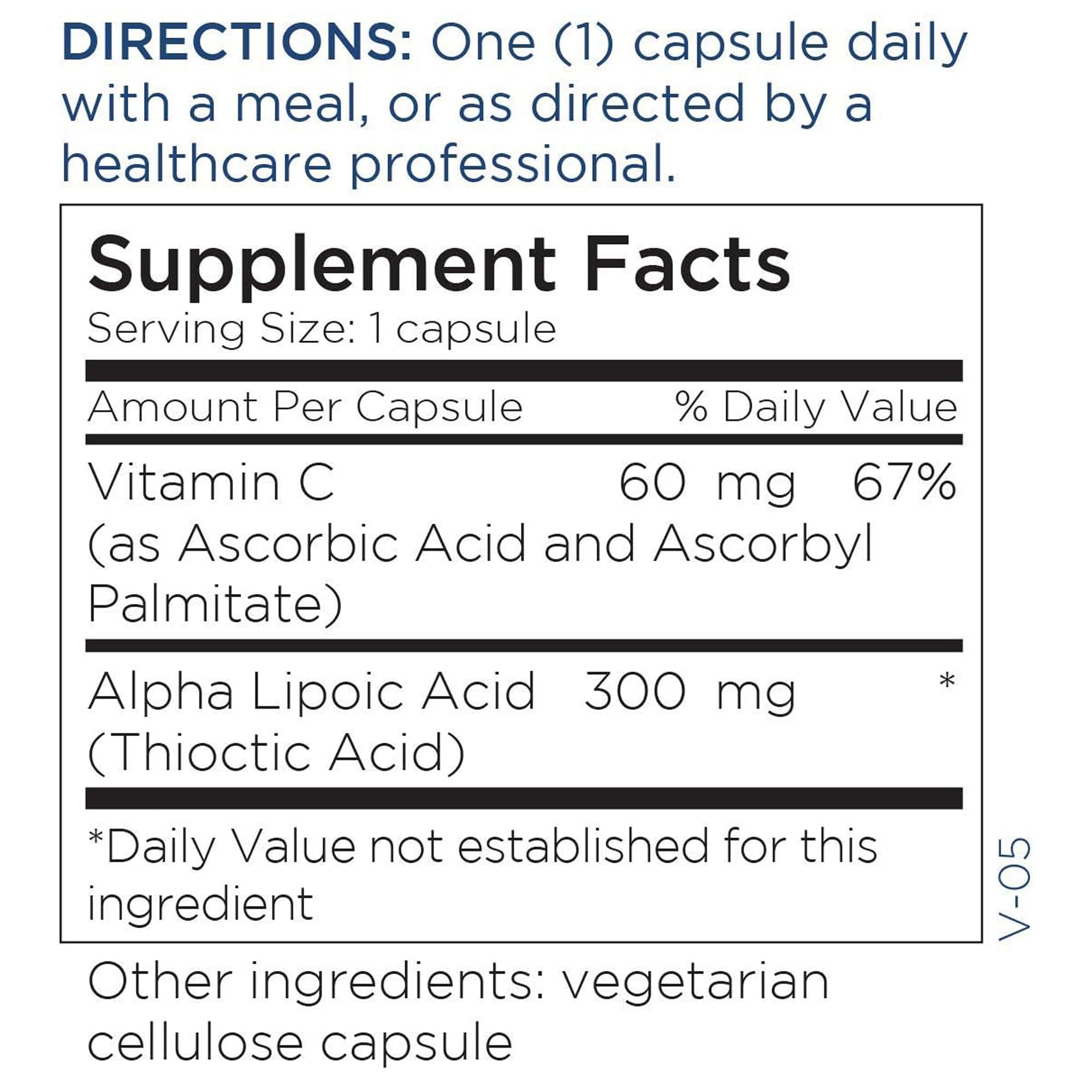Metabolic Maintenance Alpha Lipoic Acid 300mg – 90 Caps | Nerve & Liver Health