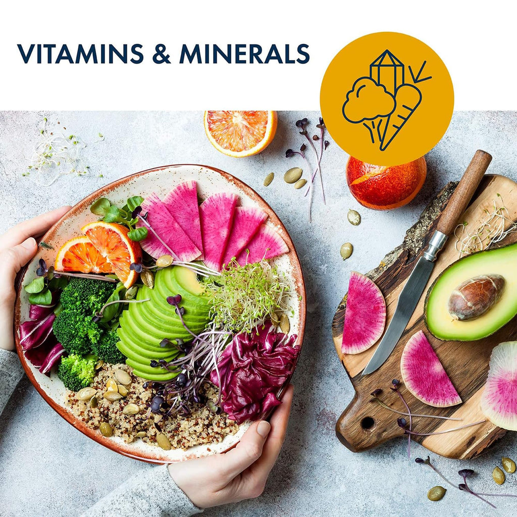 Metabolic Maintenance Vitamin Mineral Base Powder – Iron Free Multivitamin with Active B Vitamins + Chelated Minerals (312g, 60 Servings)