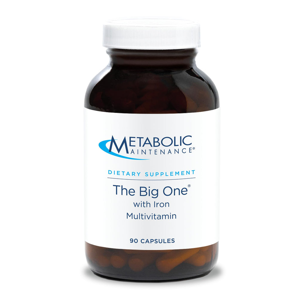 Metabolic Maintenance The Big One with Iron – Daily Multivitamin with Iron, Folate, B Vitamins, Vitamin K (90 Capsules)