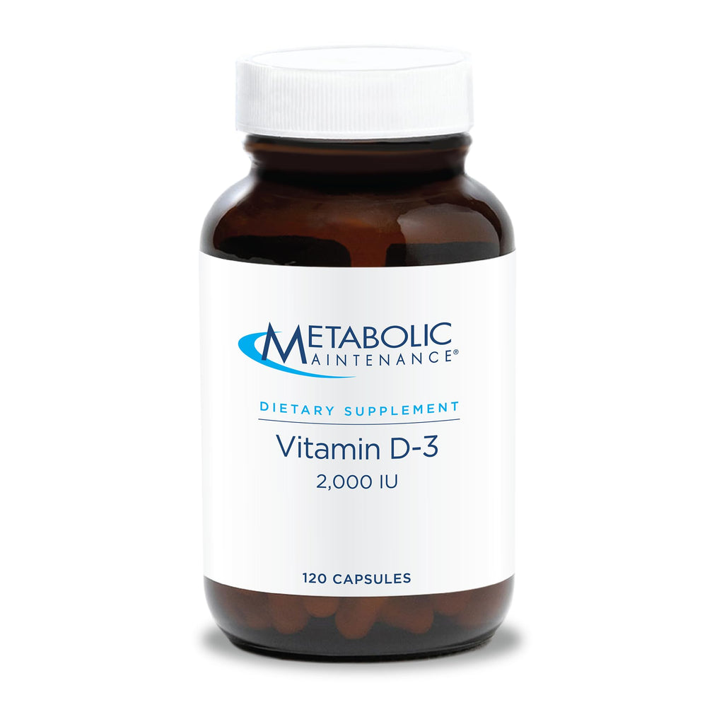 Metabolic Maintenance Vitamin D-3 2000 IU + Vitamin C - 120 Capsules
