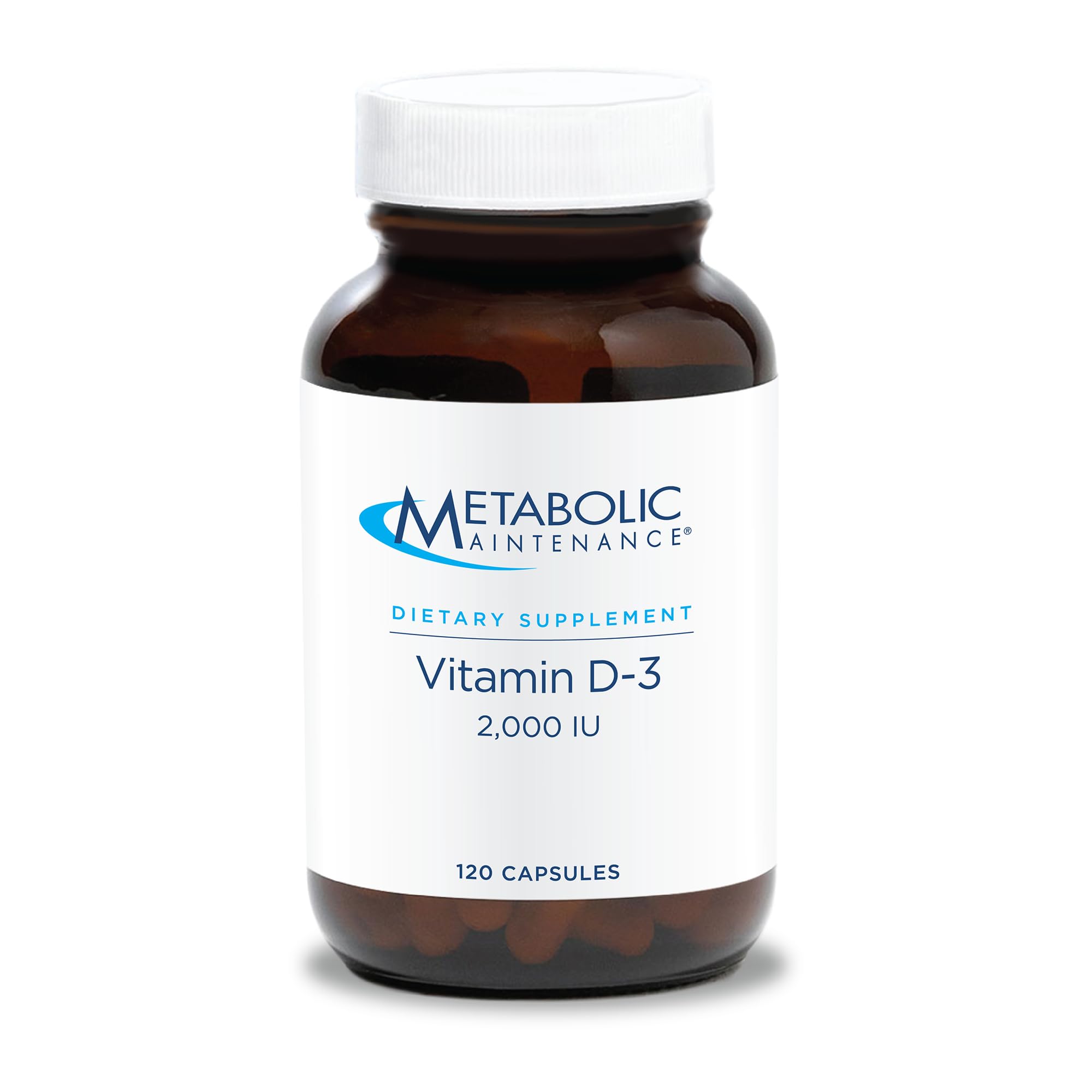Metabolic Maintenance Vitamin D-3 2000 IU + Vitamin C - 120 Capsules