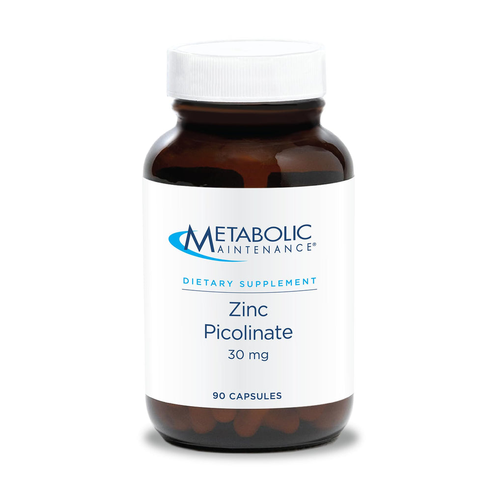 Metabolic Maintenance Zinc Picolinate 30 mg – Immune Support (90 Capsules)
