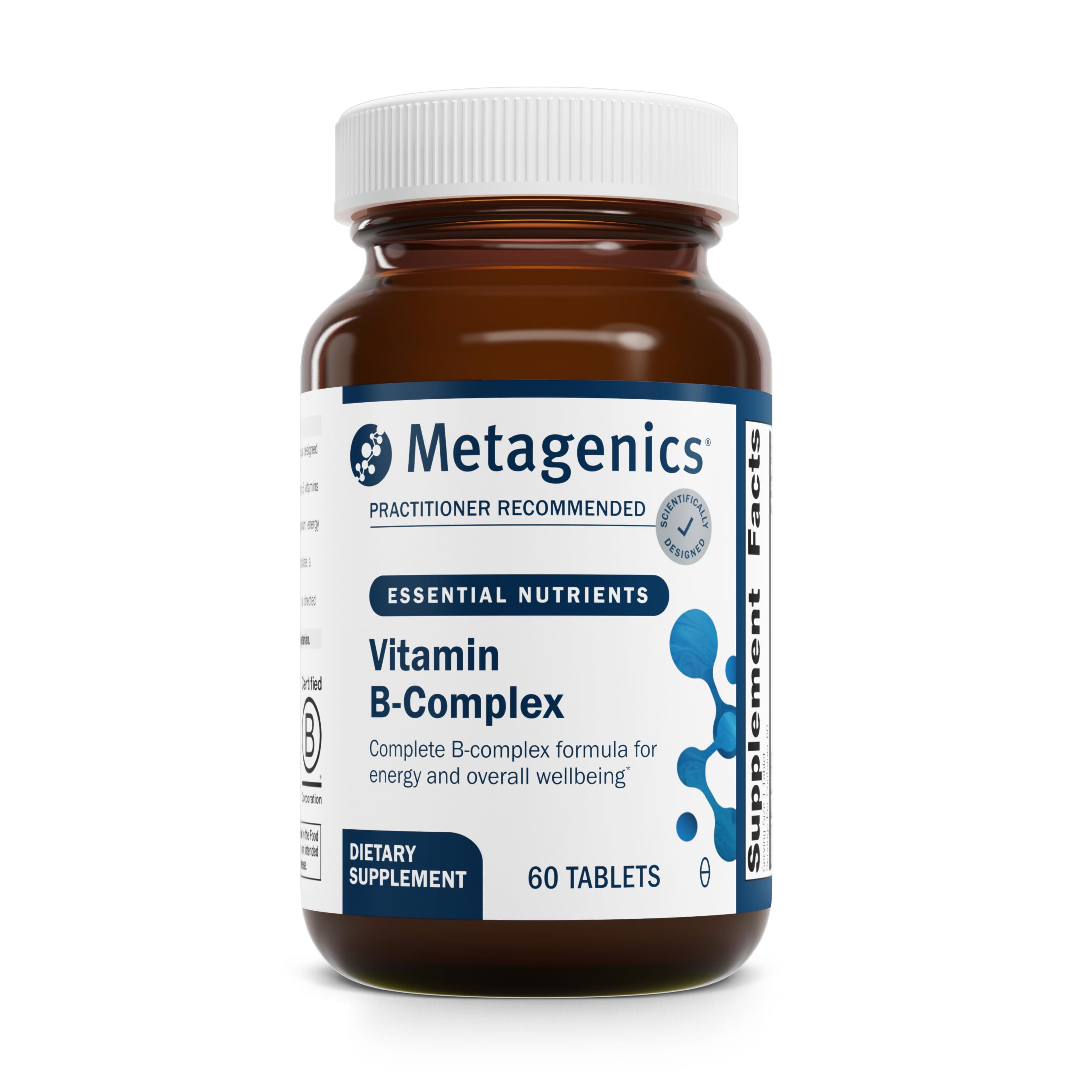 Metagenics Vitamin B-Complex: Active B6 & B12 with Folate – 60 Tablets