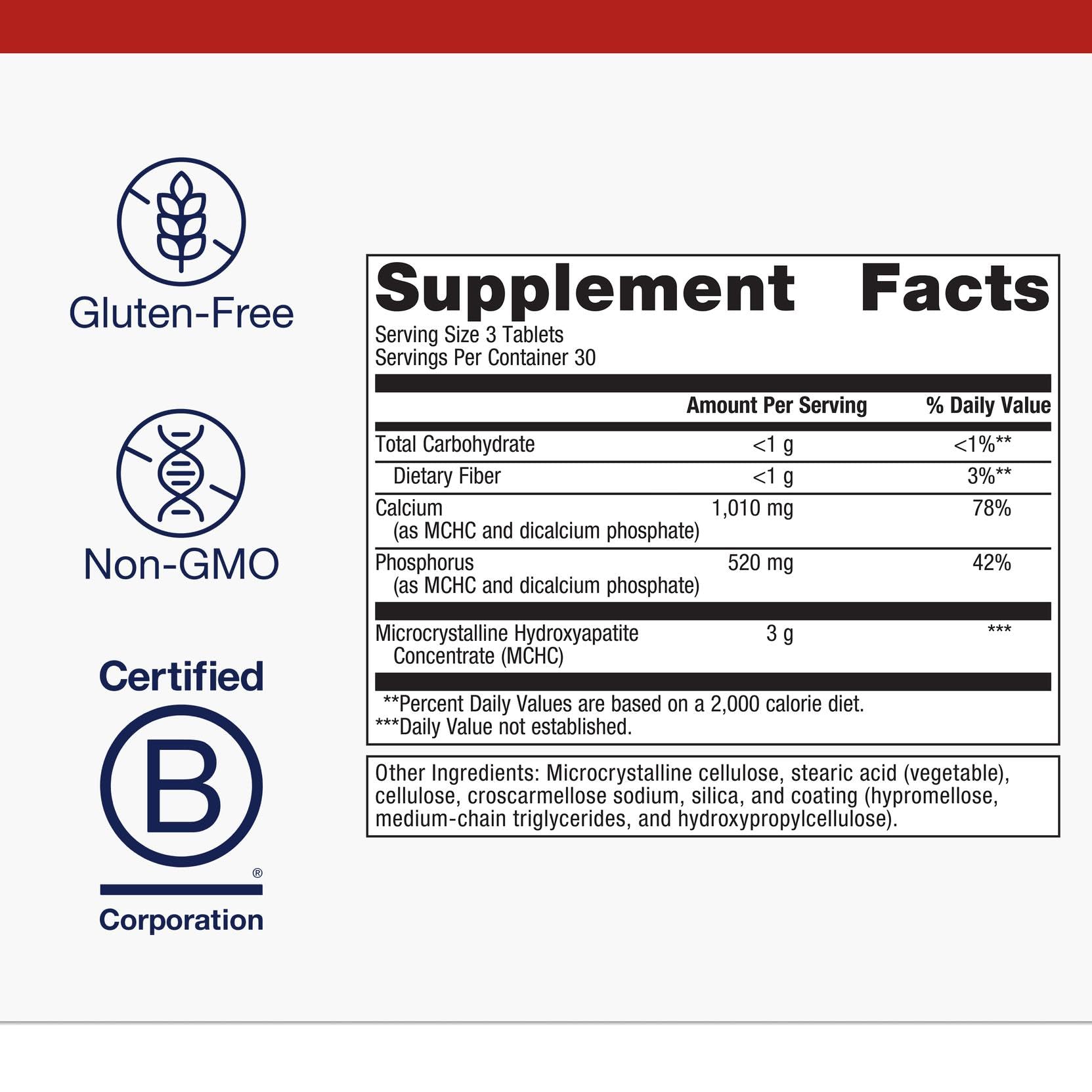 Metagenics Bone Builder Extra Strength – MCHC Calcium & Phosphorus for Strong Bones