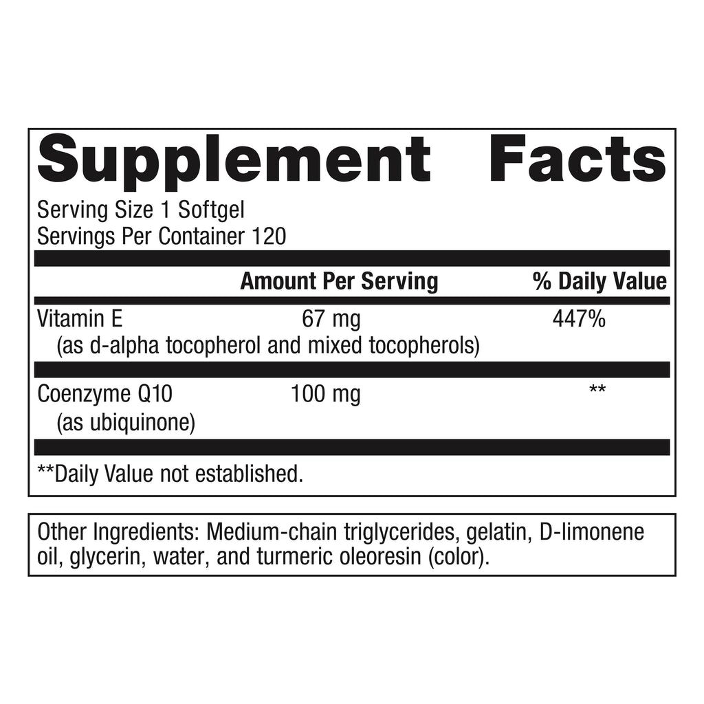 Metagenics CoQ10 ST-100-100 mg Ubiquinone + Vitamin E | Heart & Energy Support