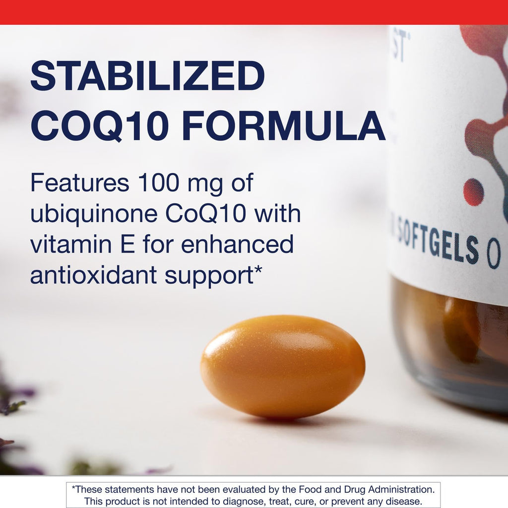 Metagenics CoQ10 ST-100 100 mg Ubiquinone with Vitamin E – Heart, Energy & Antioxidant Support
