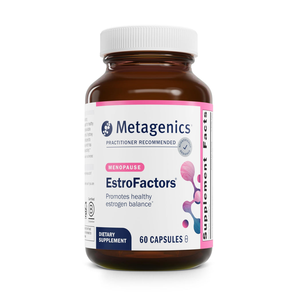 Metagenics EstroFactors – Estrogen Metabolism & Detox Support with Beta-Carotene, Curcumin & Phytonutrients | Non-GMO, Gluten-Free | 60 Tablets
