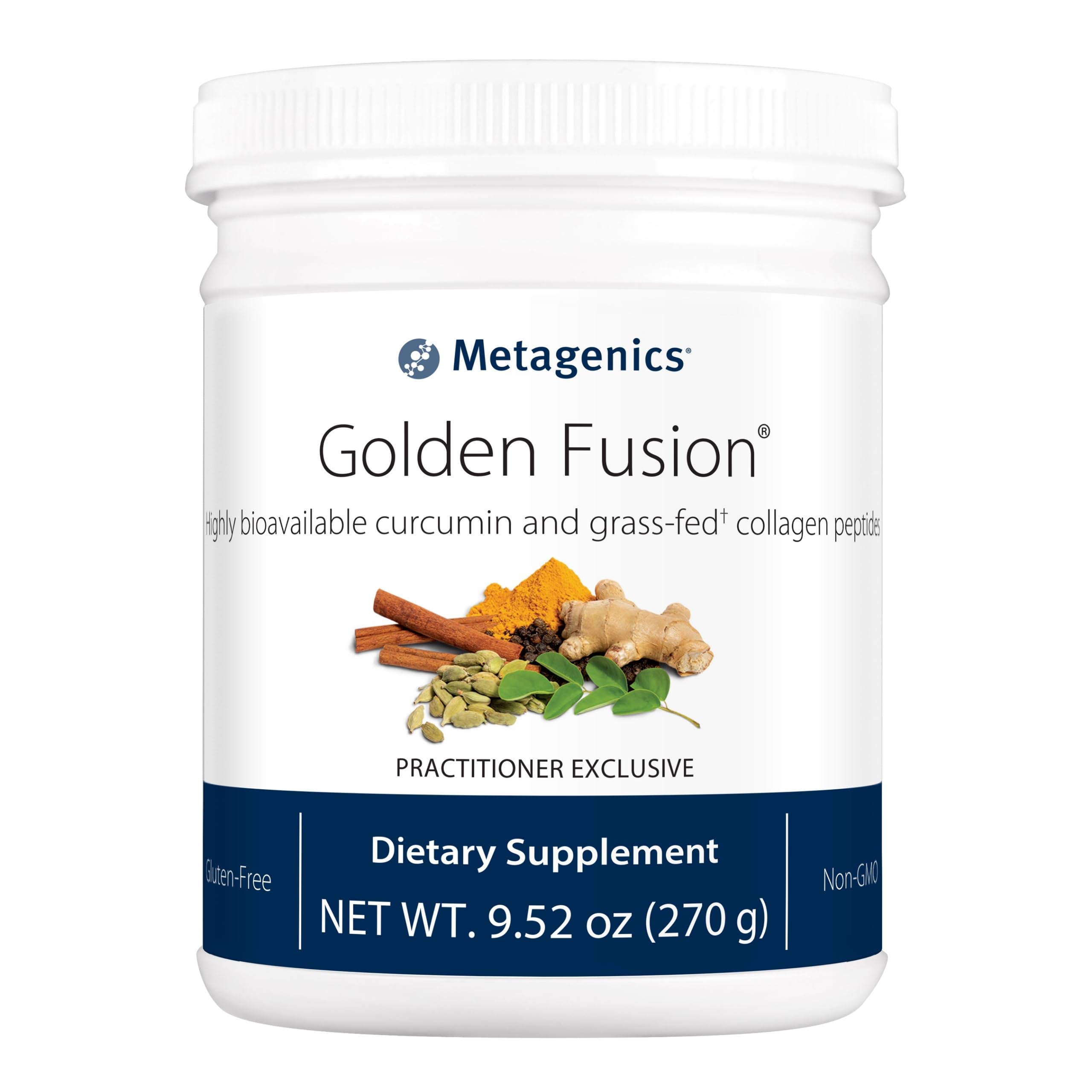 Metagenics Golden Fusion CurQfen Curcumin with Grass-Fed Collagen Peptides - 30 Servings