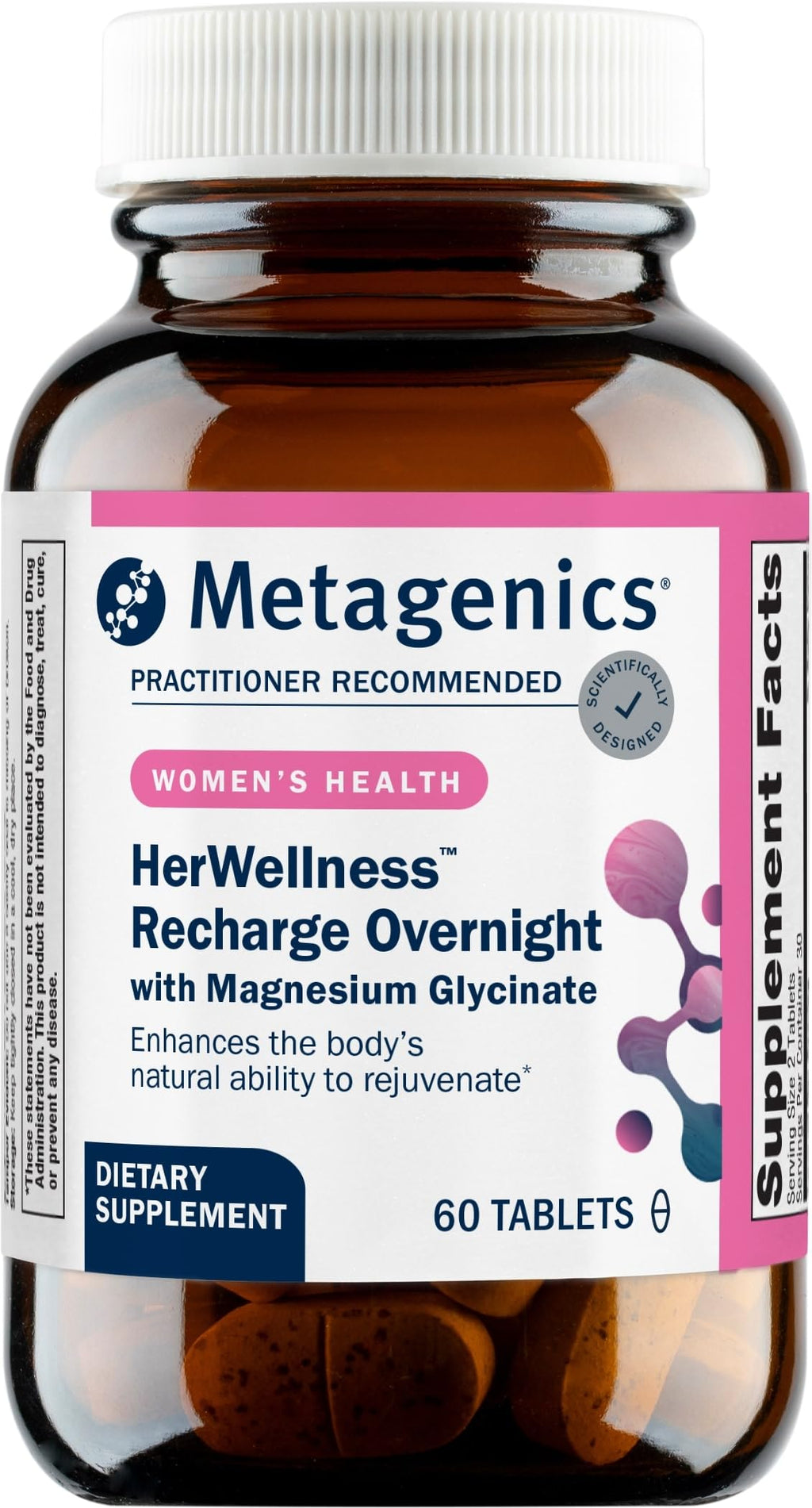 Metagenics HerWellness Recharge Overnight – Sleep Support (60 Tablets)