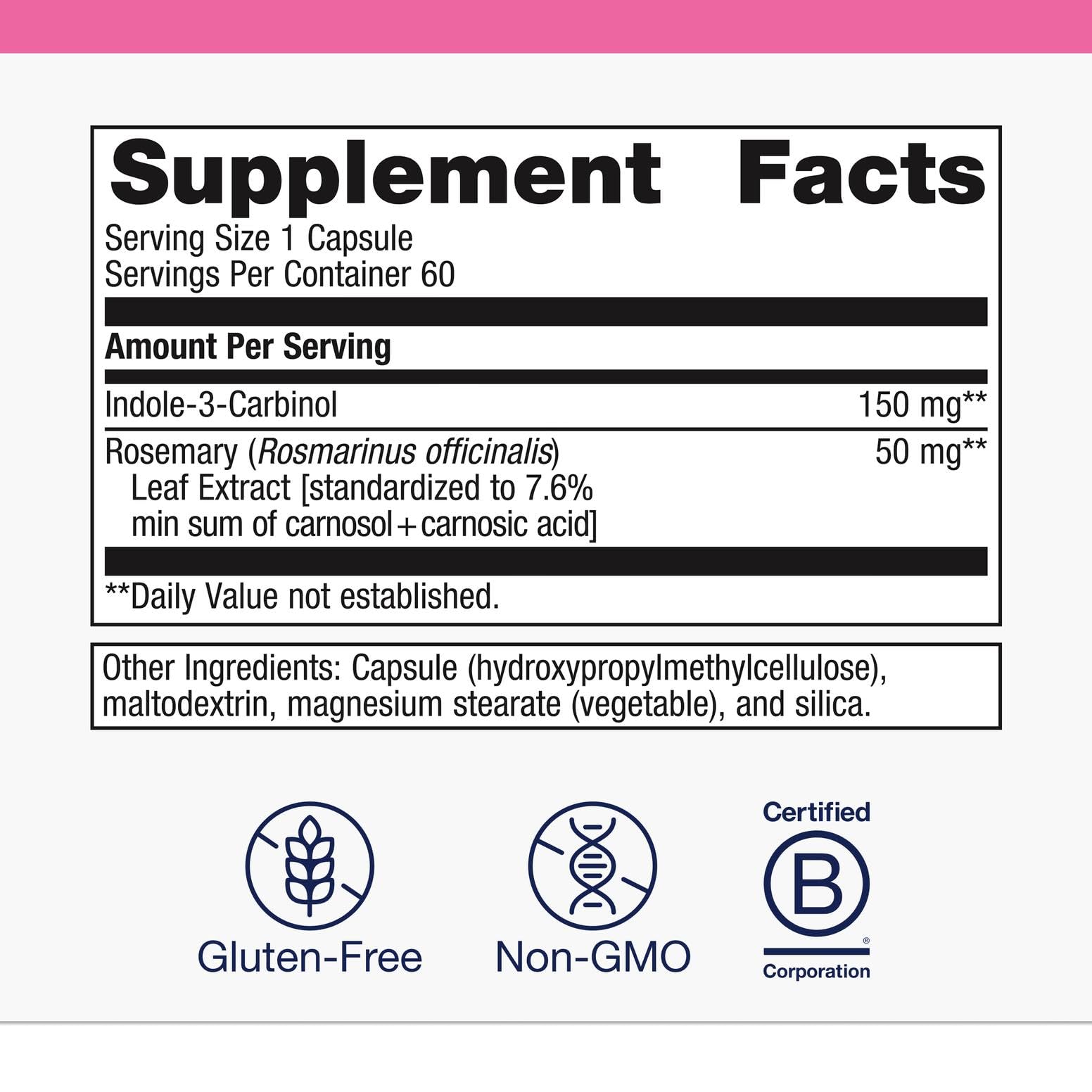 Metagenics Meta Indole-3-Carbinol Supplement – Supports Hormone Balance, Antioxidant & Liver Health | 60 Capsules