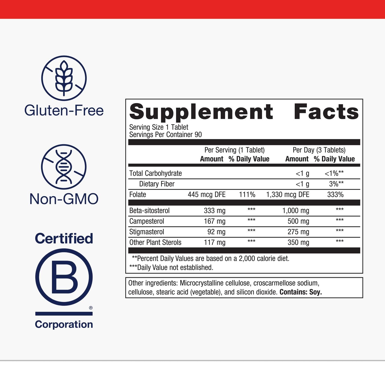 Metagenics Meta-Sitosterol 2.0: Plant Sterol Complex for Cholesterol Support | 90 Tablets