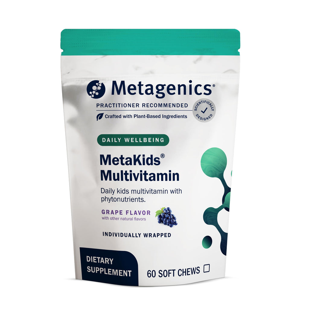 Metagenics MetaKids Multivitamin Soft Chews – Grape Flavor, 60 Servings