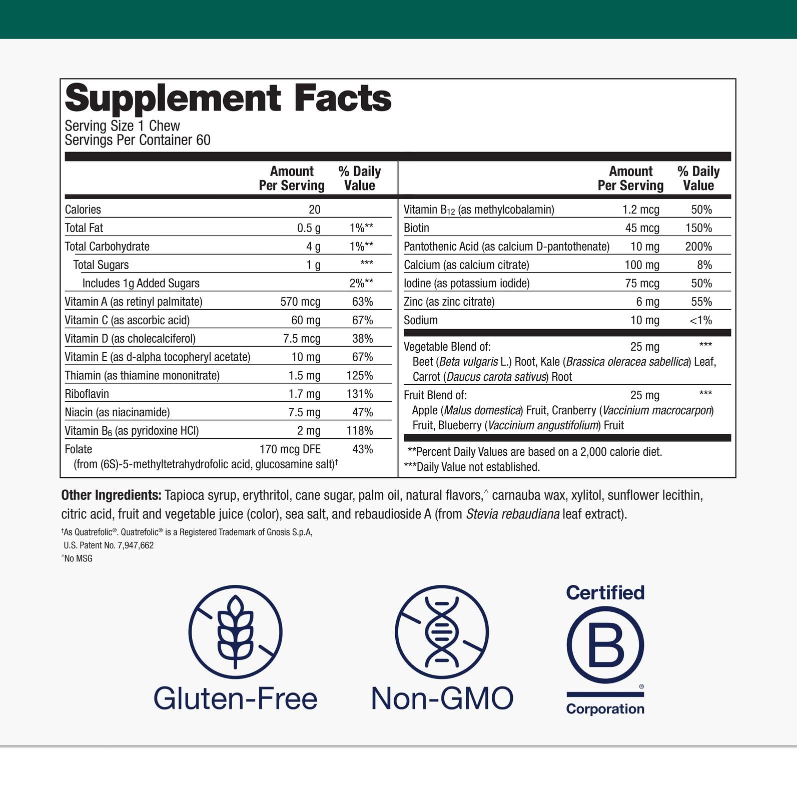 Metagenics MetaKids Multivitamin Soft Chews – Grape Flavor, 60 Servings